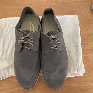 Mens 8.5 nisolo leather derby shoes (grey)